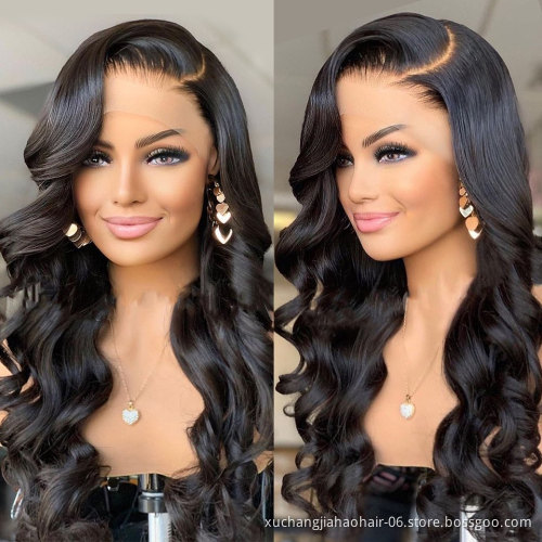 13x6 Swisss Lace Frontal 100% raw virgin remy Medium Brown Lace Wigs for Black women hair vendor